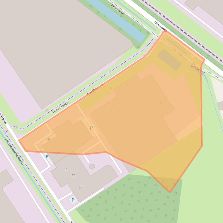 Kaart van postcodegebied 5807GJ.