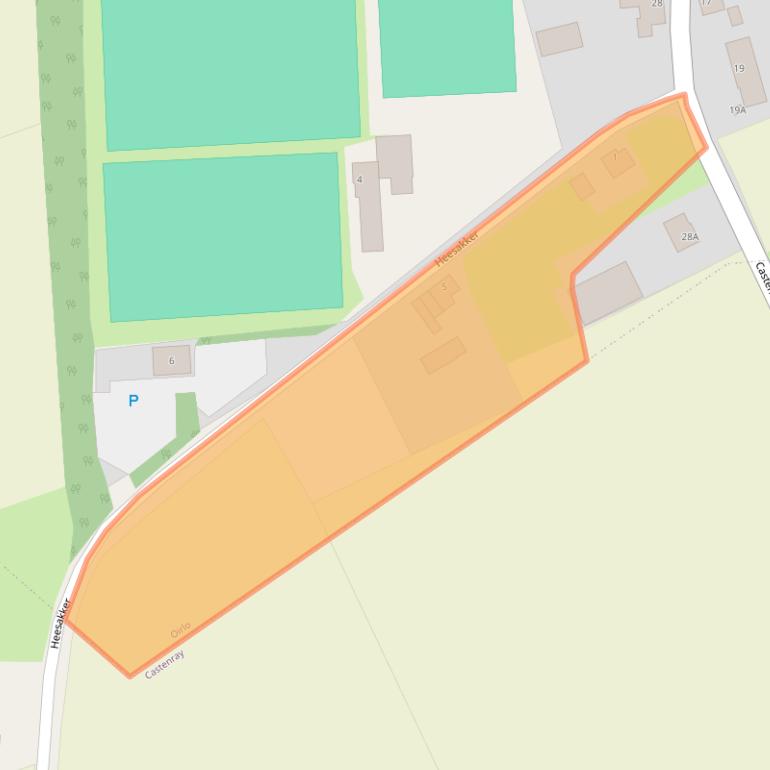 Kaart van postcodegebied 5808AH.