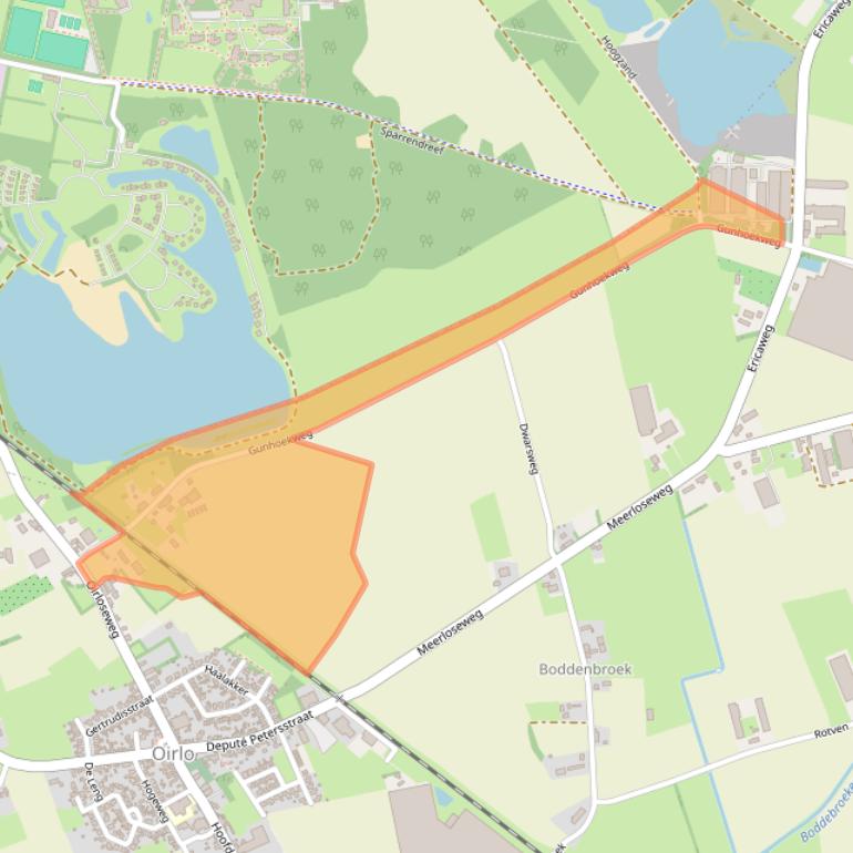 Kaart van postcodegebied 5808AP.