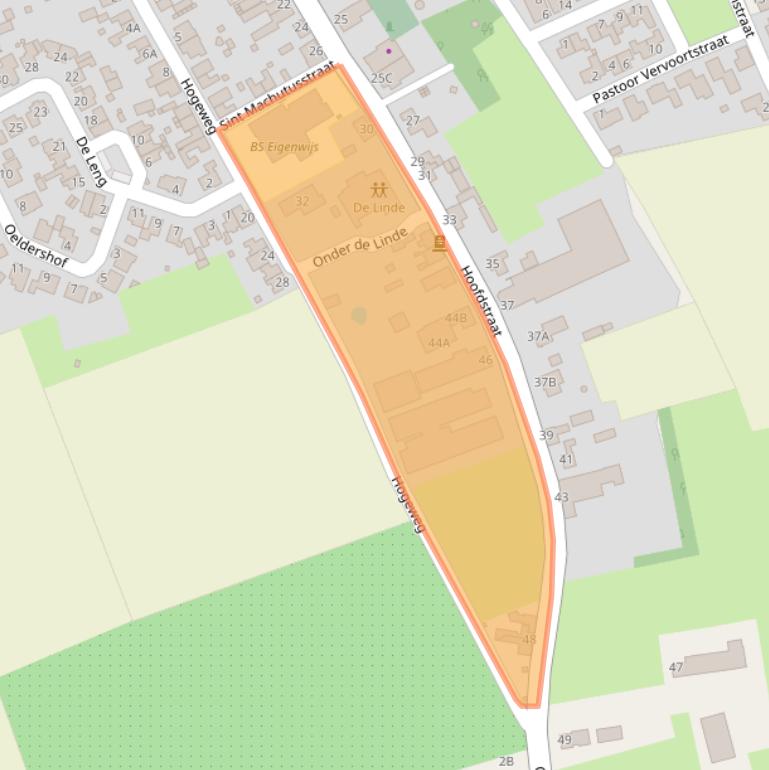 Kaart van postcodegebied 5808AV.