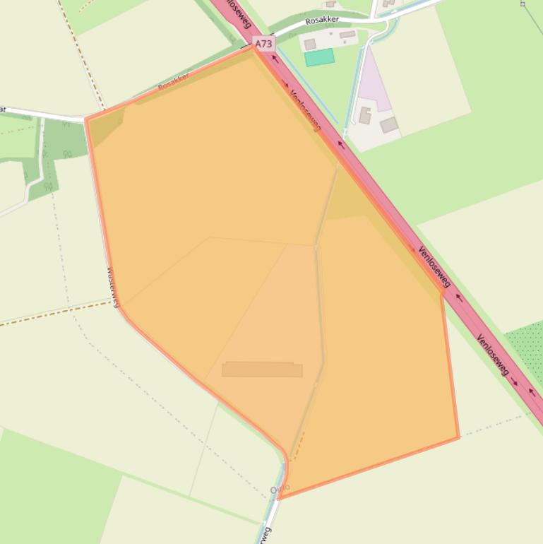 Kaart van postcodegebied 5808BX.