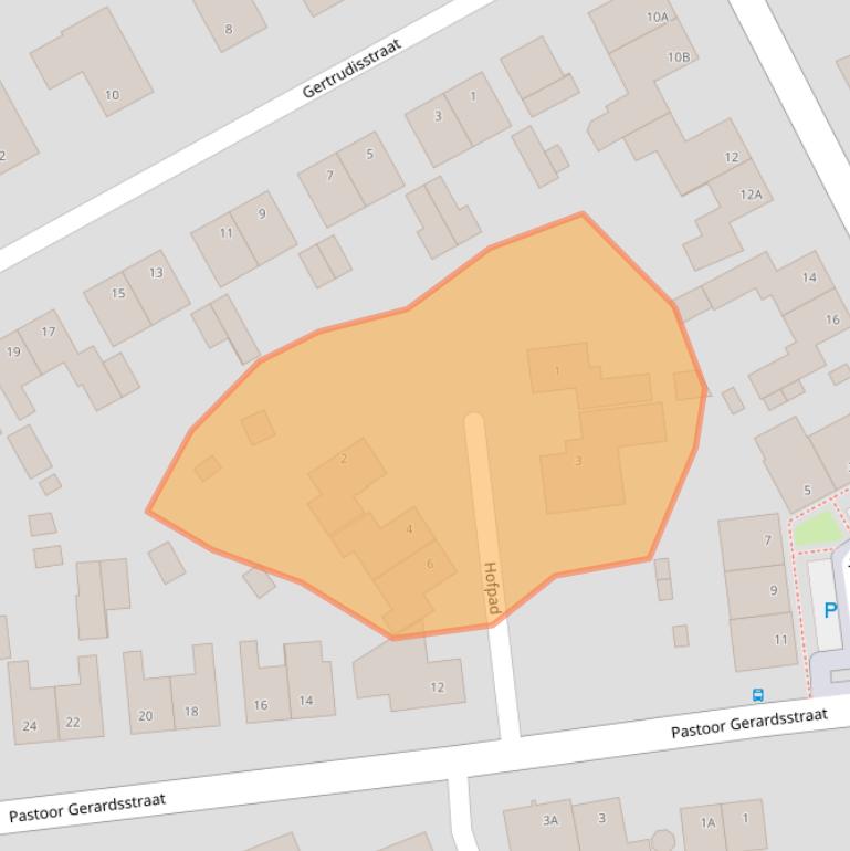 Kaart van postcodegebied 5808CH.