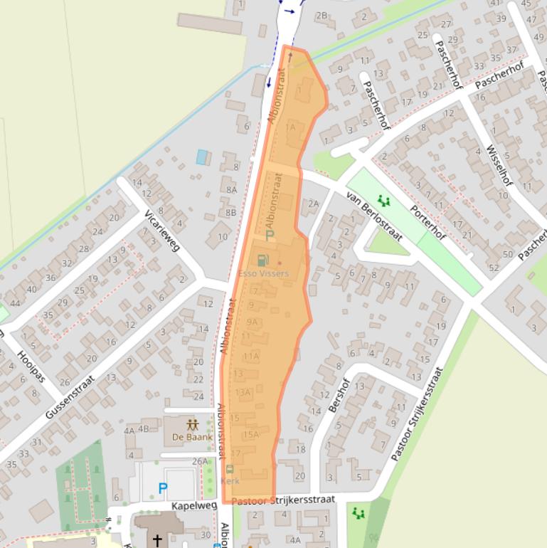 Kaart van postcodegebied 5809AB.