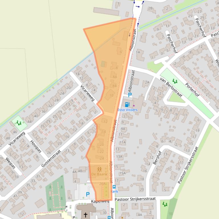 Kaart van postcodegebied 5809AD.