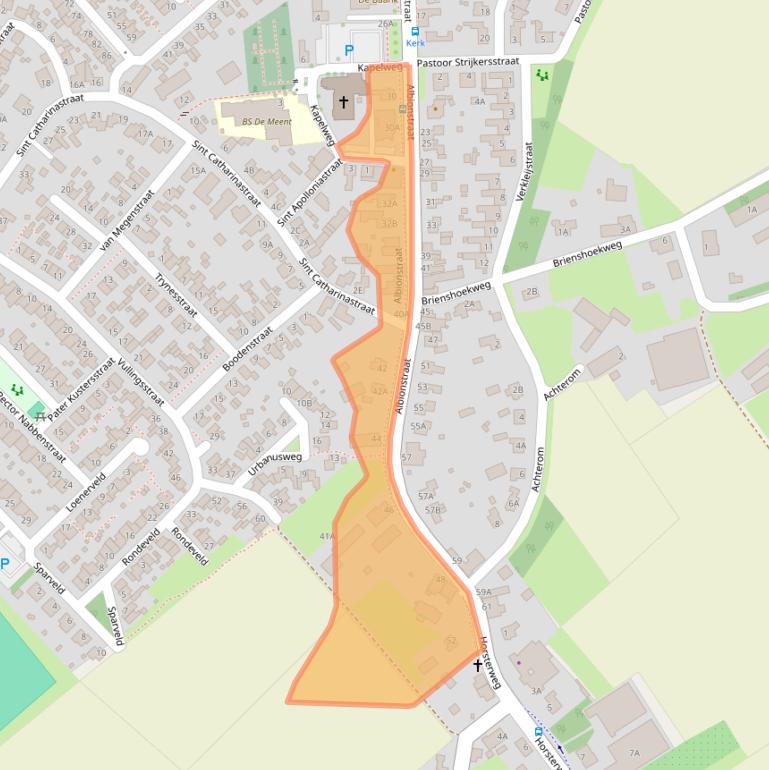 Kaart van postcodegebied 5809AE.