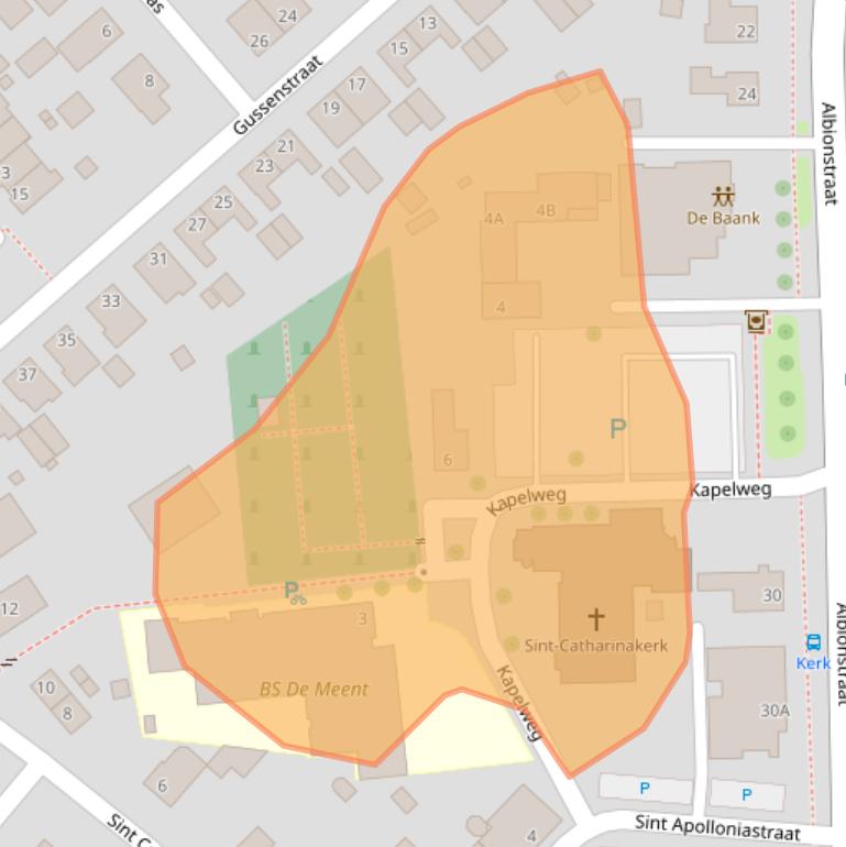 Kaart van postcodegebied 5809AJ.