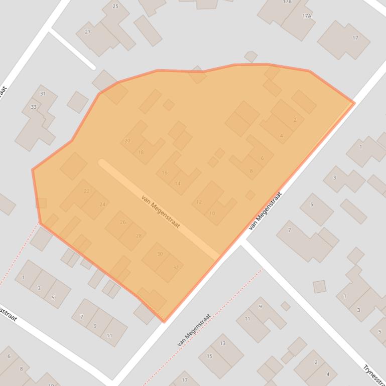 Kaart van postcodegebied 5809AP.