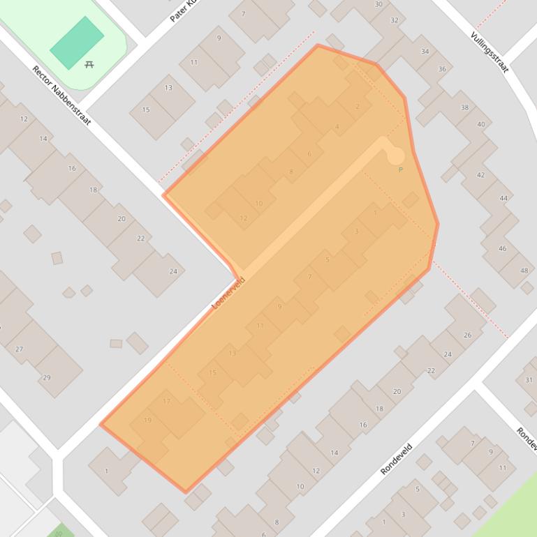 Kaart van postcodegebied 5809BA.