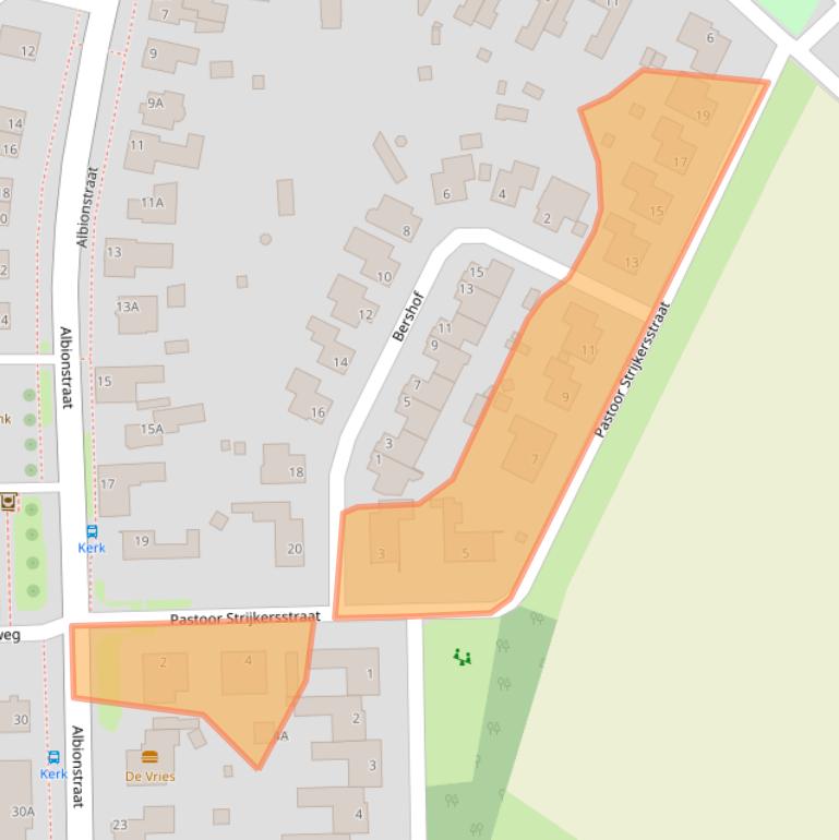 Kaart van postcodegebied 5809BG.