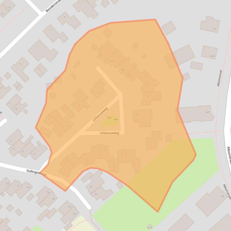 Kaart van postcodegebied 5809BM.