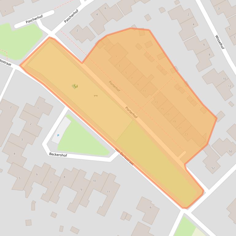 Kaart van postcodegebied 5809BX.