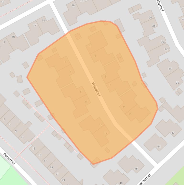 Kaart van postcodegebied 5809BZ.