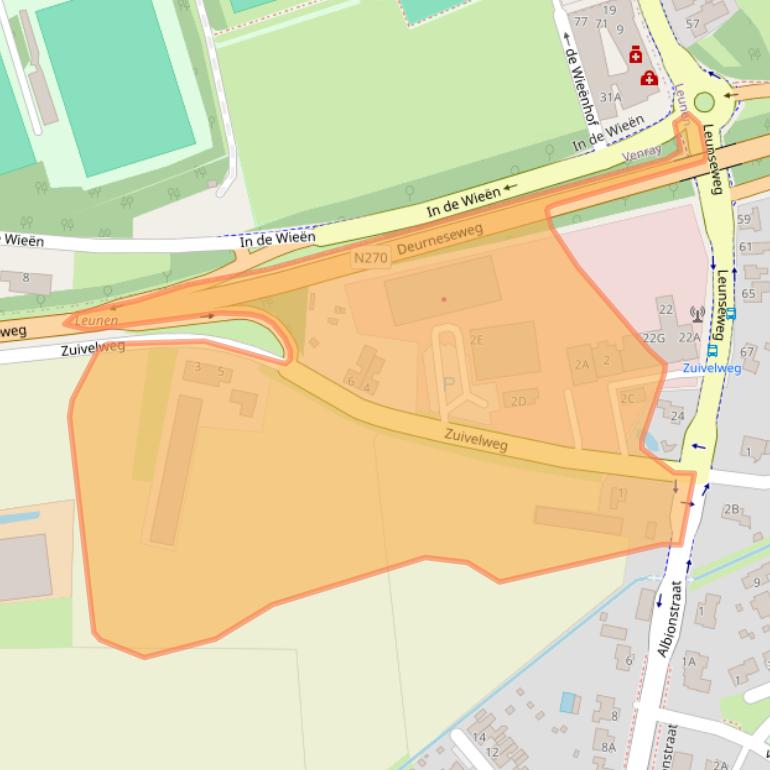 Kaart van postcodegebied 5809EA.