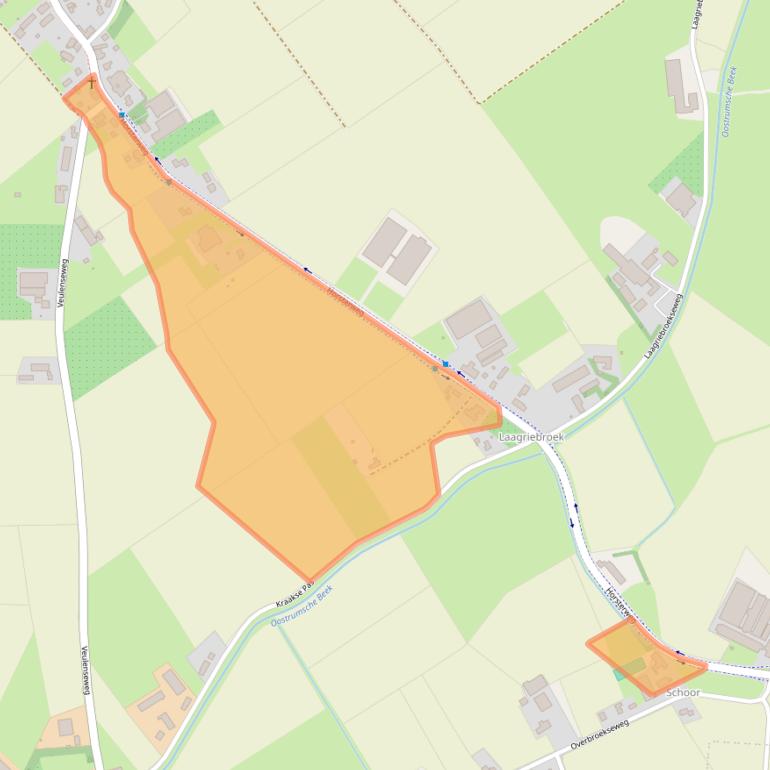 Kaart van postcodegebied 5809ES.