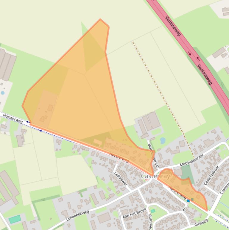 Kaart van postcodegebied 5811AB.