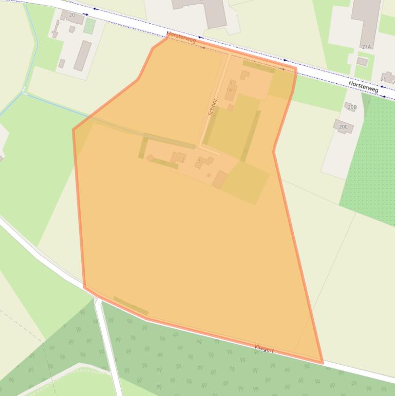 Kaart van postcodegebied 5811AG.