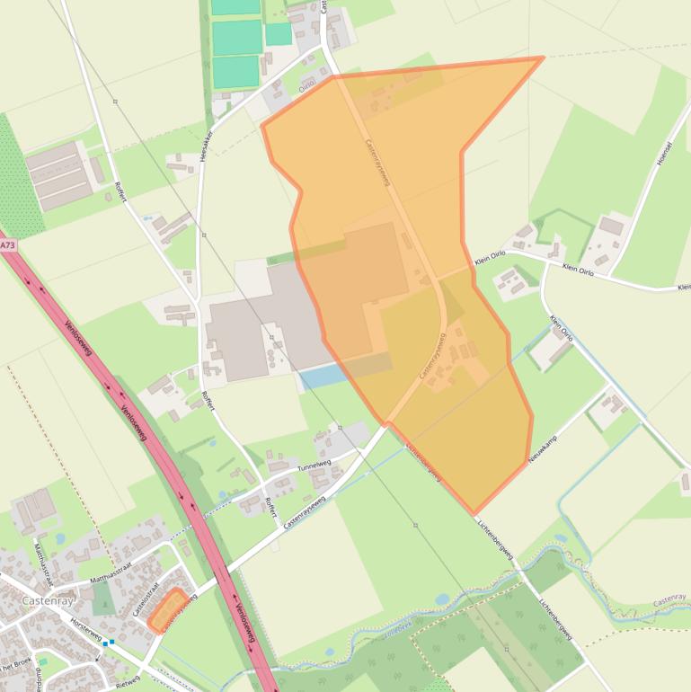 Kaart van postcodegebied 5811AM.