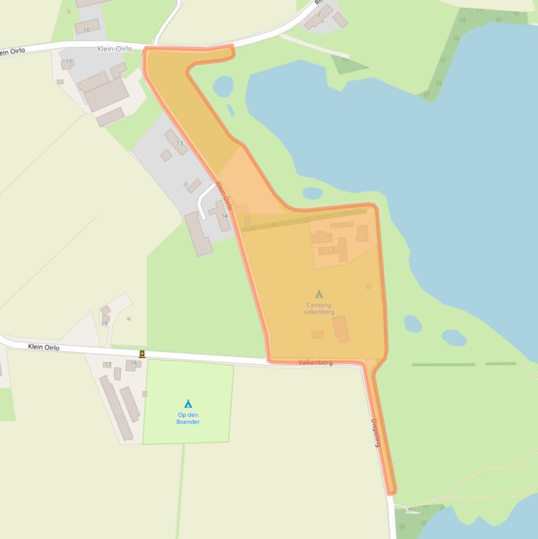 Kaart van postcodegebied 5811AX.