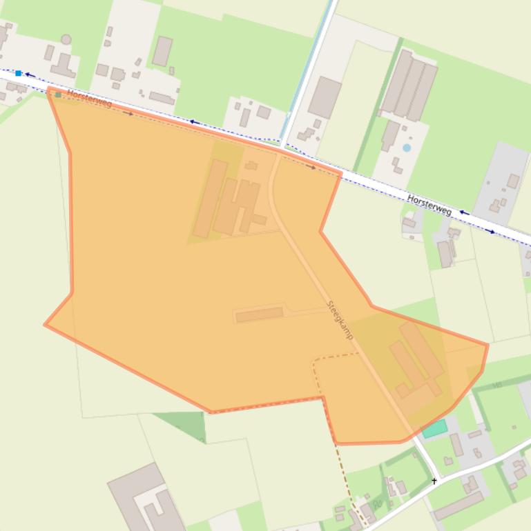 Kaart van postcodegebied 5811BG.