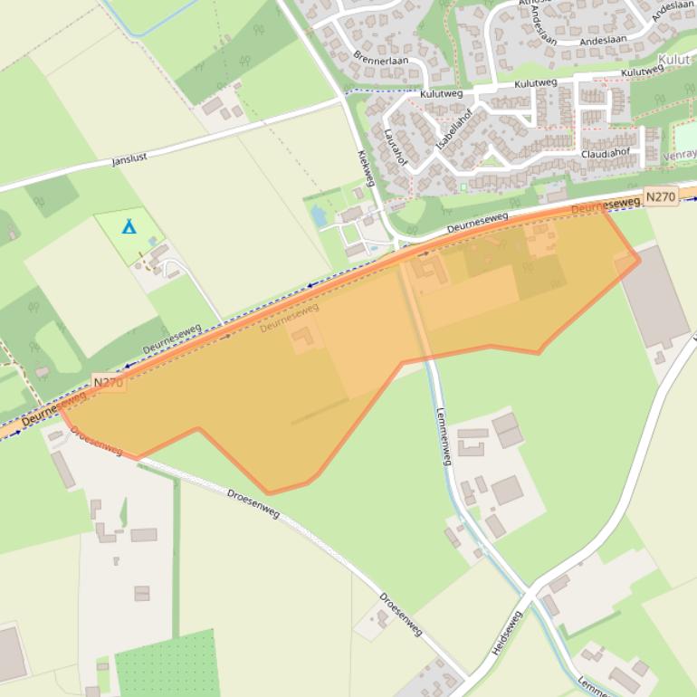 Kaart van postcodegebied 5812PA.