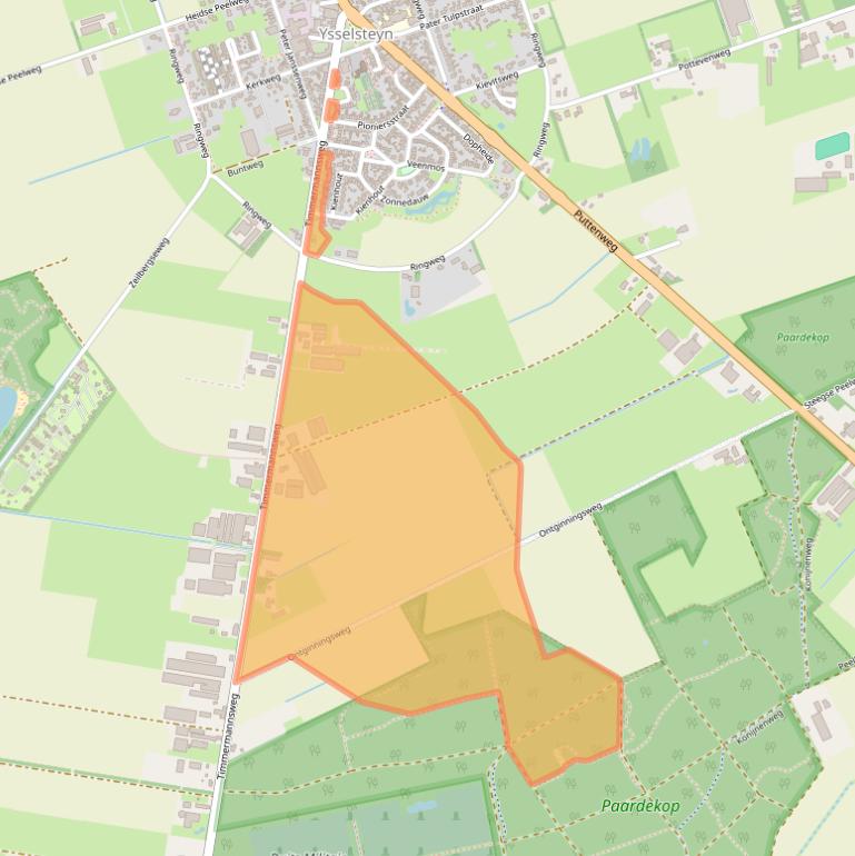 Kaart van postcodegebied 5813AL.