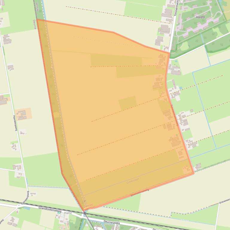 Kaart van postcodegebied 5813AR.