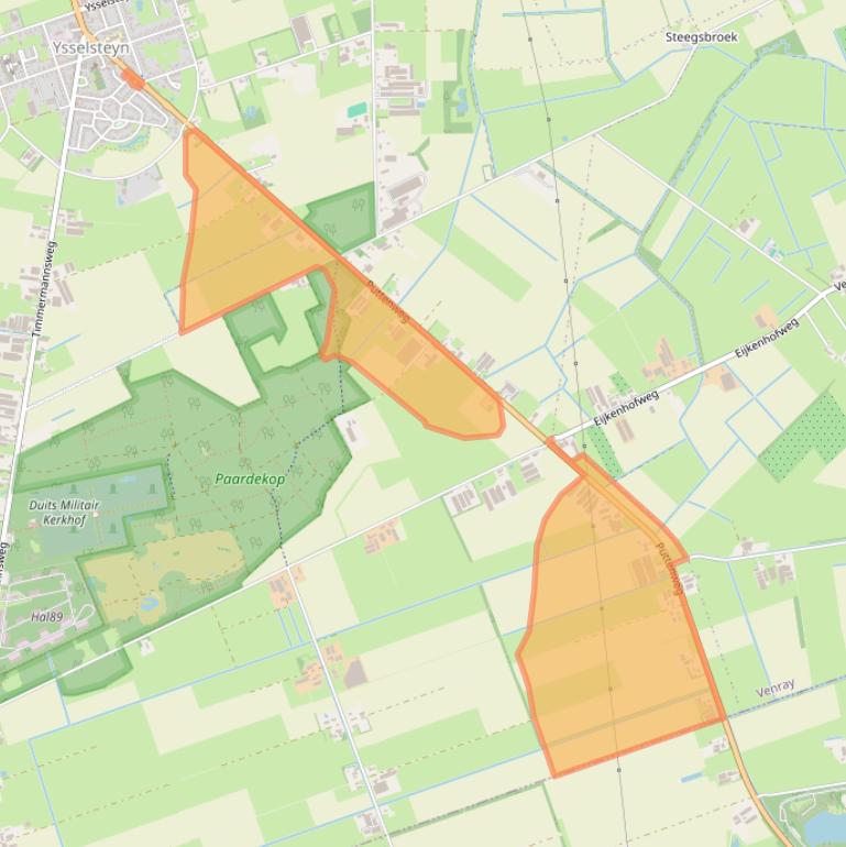 Kaart van postcodegebied 5813BD.