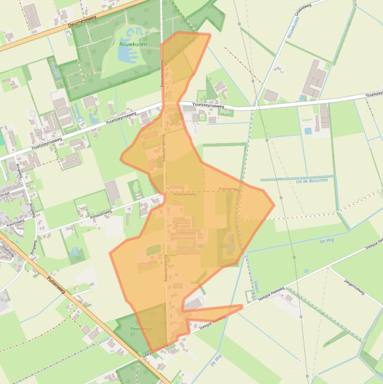 Kaart van postcodegebied 5813BH.