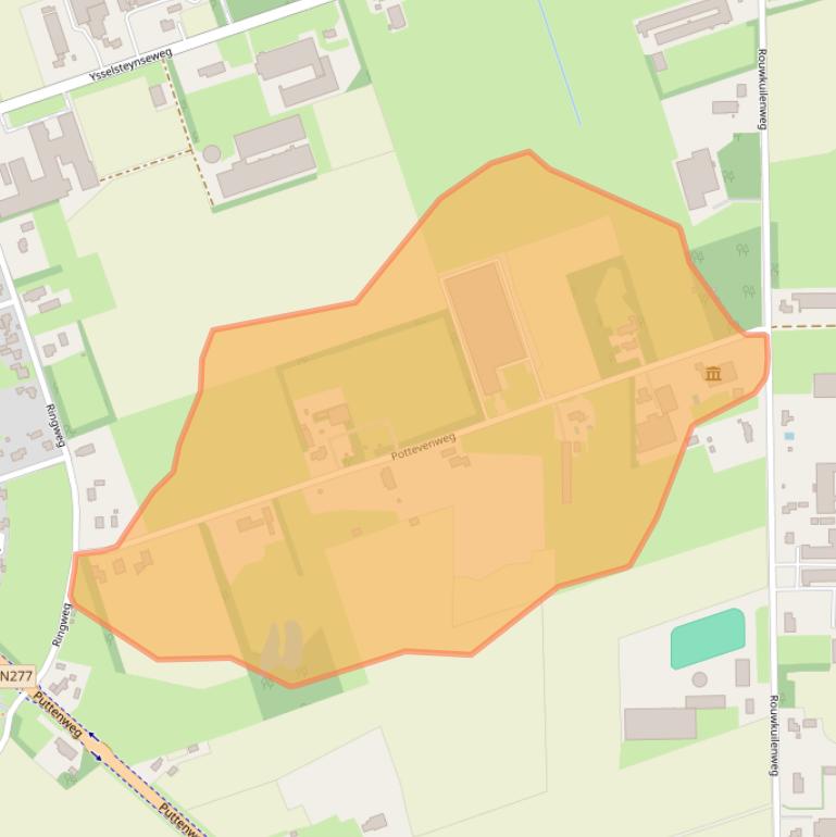 Kaart van postcodegebied 5813BJ.