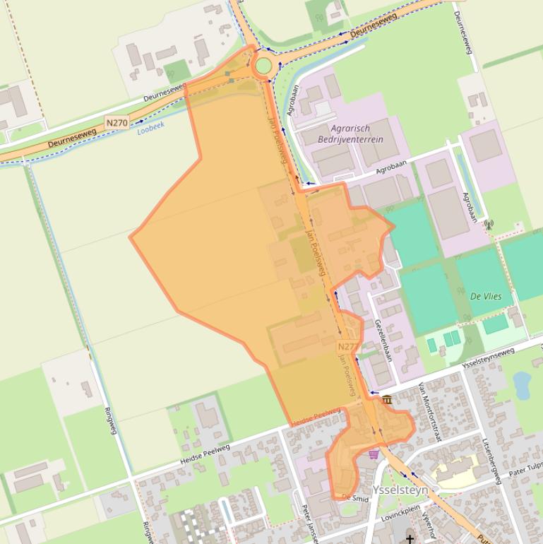 Kaart van postcodegebied 5813BN.