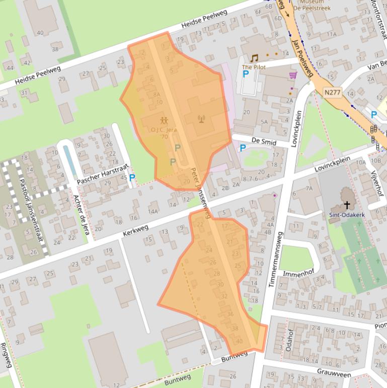 Kaart van postcodegebied 5813BR.