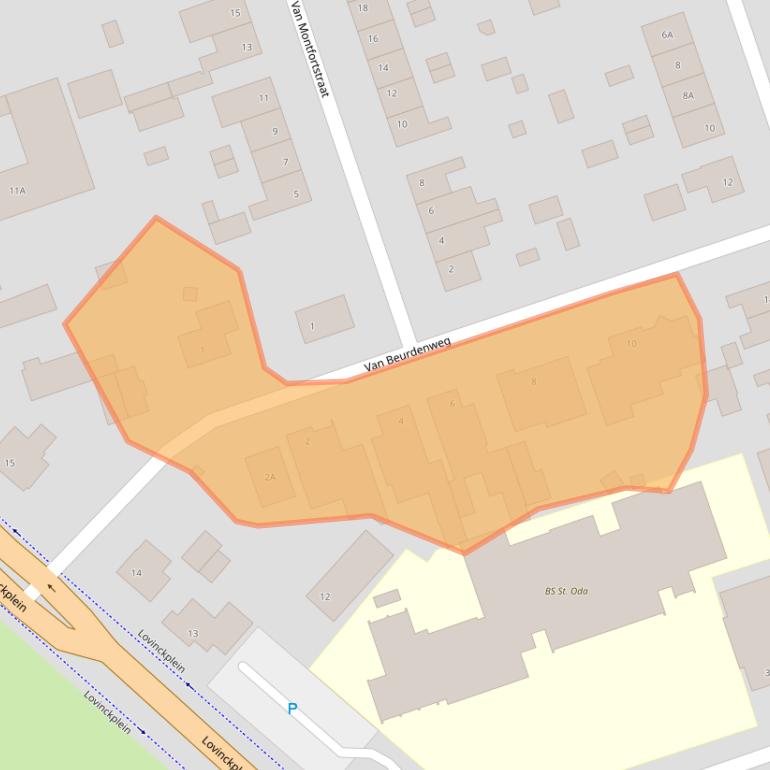 Kaart van postcodegebied 5813CH.