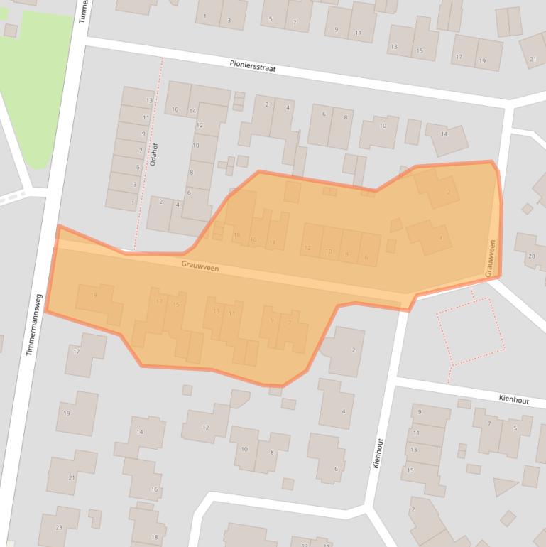 Kaart van postcodegebied 5813CN.