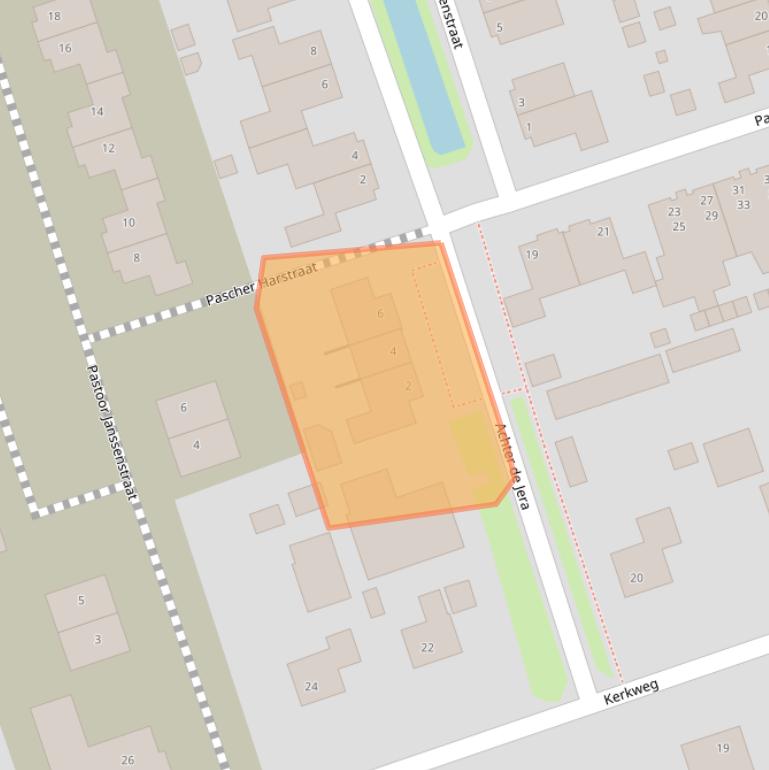 Kaart van postcodegebied 5813DA.