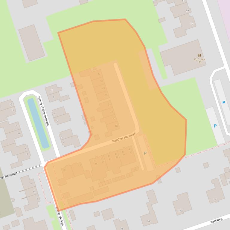 Kaart van postcodegebied 5813DB.