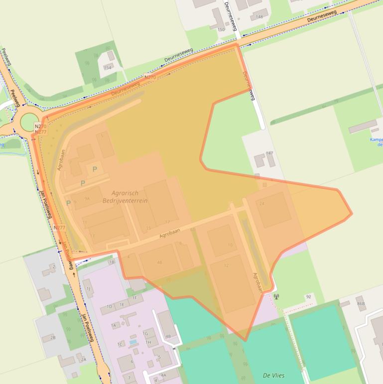 Kaart van postcodegebied 5813EB.