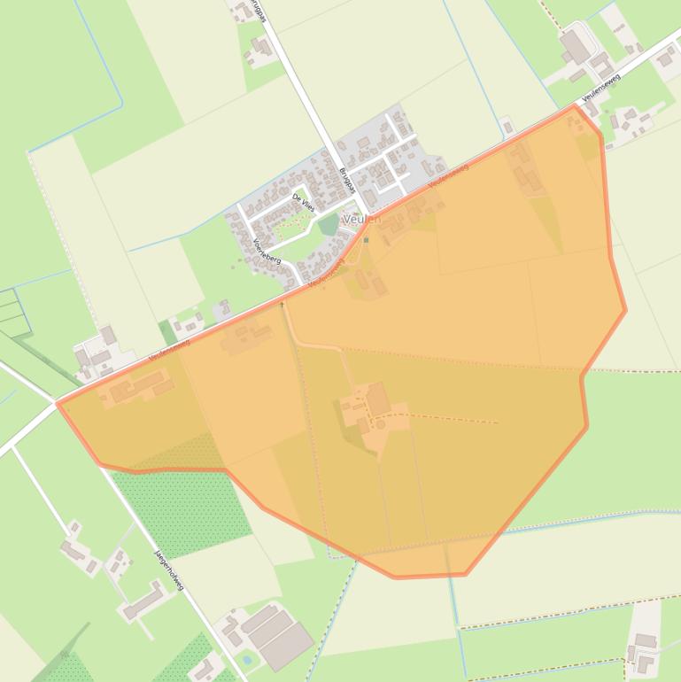 Kaart van postcodegebied 5814AB.