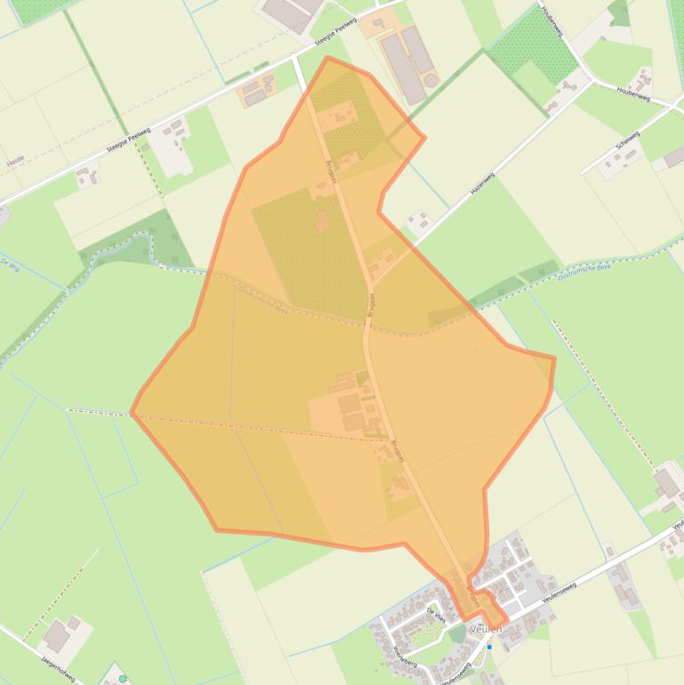 Kaart van postcodegebied 5814AN.