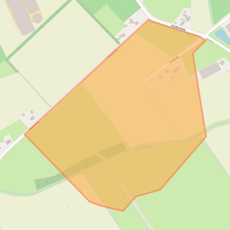 Kaart van postcodegebied 5814AT.