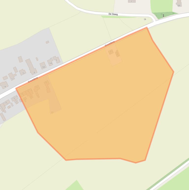 Kaart van postcodegebied 5815AB.