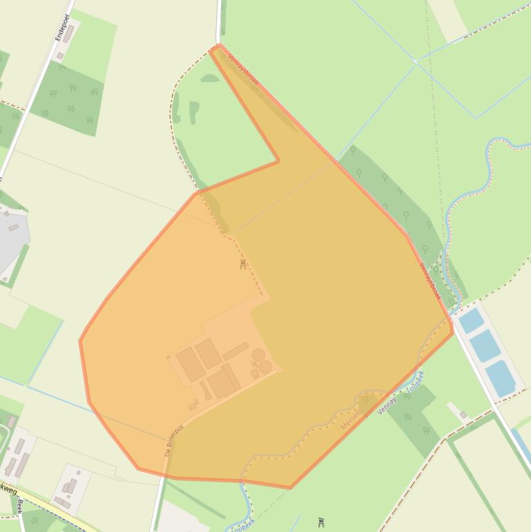 Kaart van postcodegebied 5815CM.