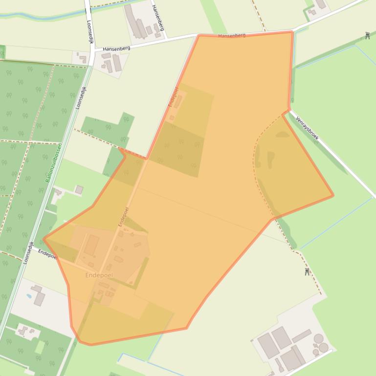 Kaart van postcodegebied 5815CR.