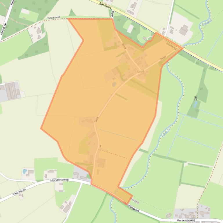 Kaart van postcodegebied 5815CS.