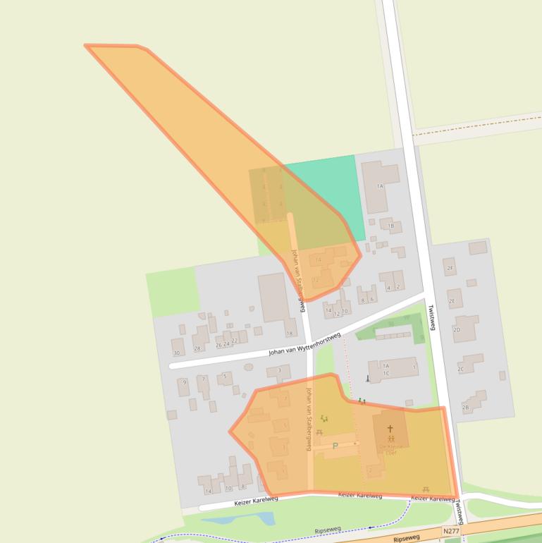 Kaart van postcodegebied 5816AG.