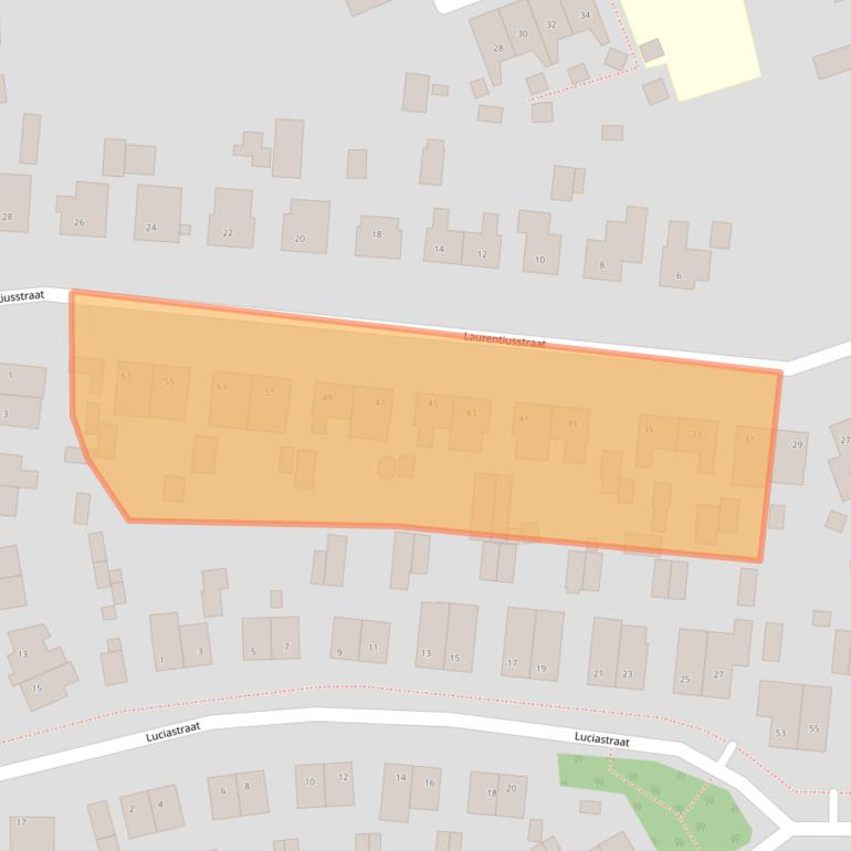 Kaart van postcodegebied 5821AV.