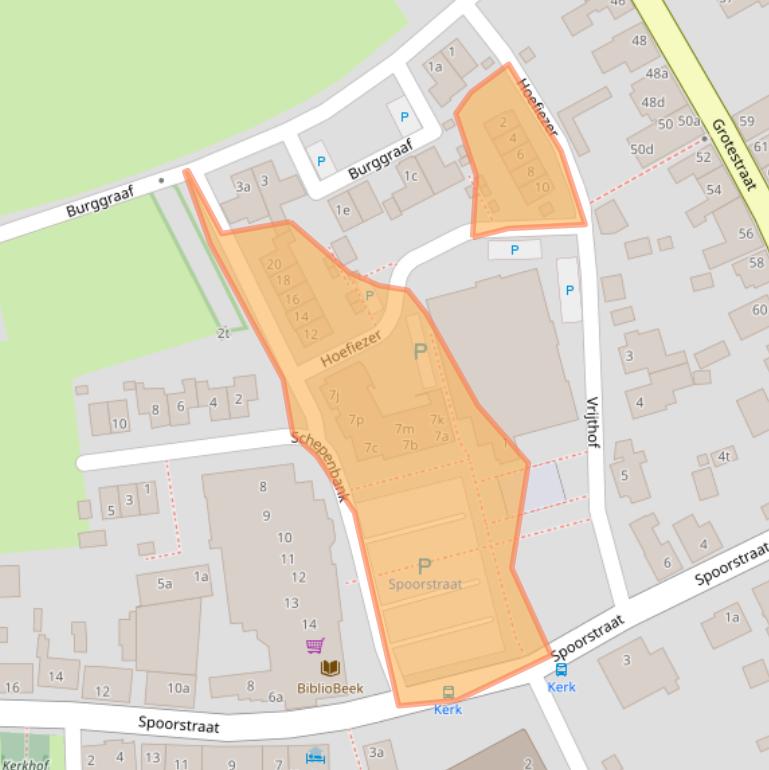 Kaart van postcodegebied 5821GB.