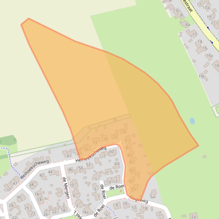 Kaart van postcodegebied 5821GH.