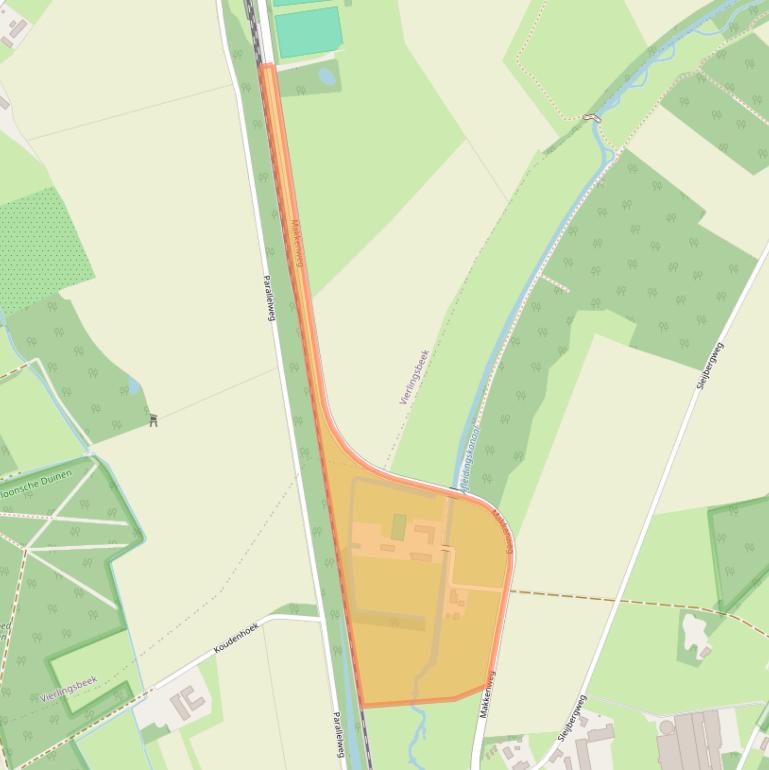 Kaart van postcodegebied 5824AK.