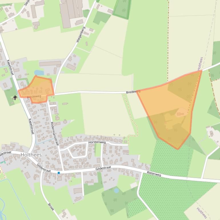 Kaart van postcodegebied 5824AM.