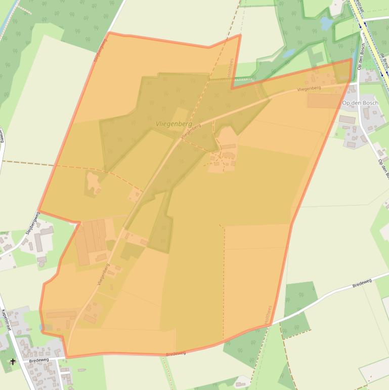 Kaart van postcodegebied 5824AN.